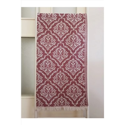 Melis Home, Peştemal, Banyo Havlusu, Plaj Havlusu, %100 Pamuk Damask Bordo