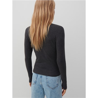 Rollkragenpullover mit hohem Baumwollanteil