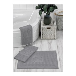 ihvanonline, 3'lü Banyo ve Abdest Su Emici Ayak Havlusu Paspası Seti Füme