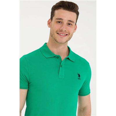 Erkek Yeşil Basic Polo Yaka Tişört