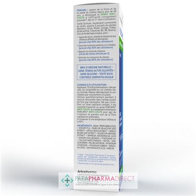 ArkoPharma Forcapil Anti-Chute Spray - Force, Croissance & Résistance - Cheveux Dévitalisés 125 ml