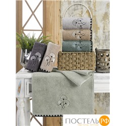 Полотенце Карвен "MABET CICEGI" 50*90 6 шт. махра Н 5112