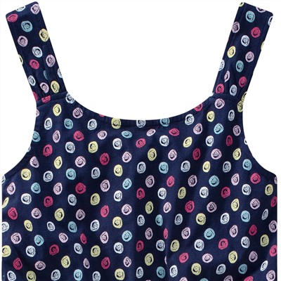 Mädchen Jumpsuit mit bunten Pünktchen