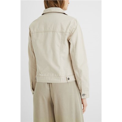 Chaqueta vaquera slim flores