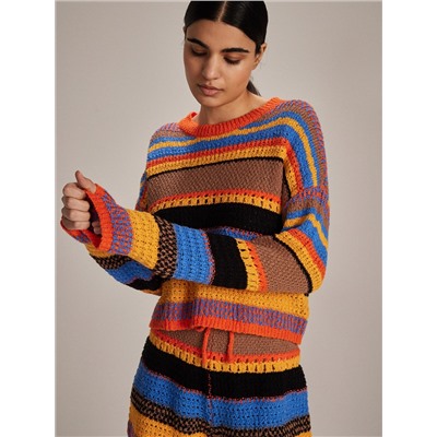Pullover aus Strukturjersey