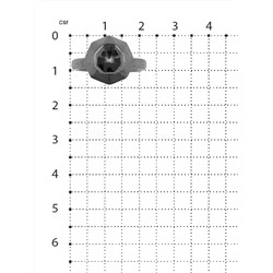 Колье из родированного серебра 925 пробы P08895чр
