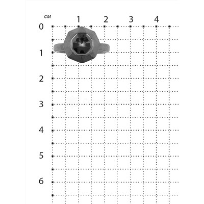 Колье из родированного серебра 925 пробы P08895чр