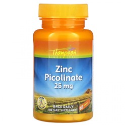 Thompson Zinc Picolinate 25 мг 60 таблеток
