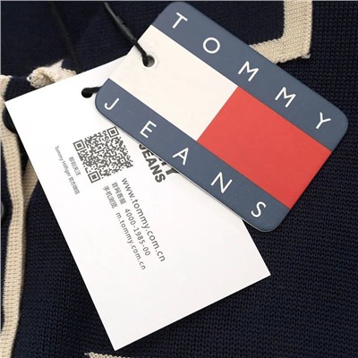 Женский тонкий пуловер с контрастной отделкой TOMMY HILFIGE*R ОРИГИНАЛ!