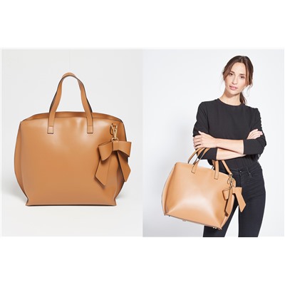 Bolso de piel Lila Camel