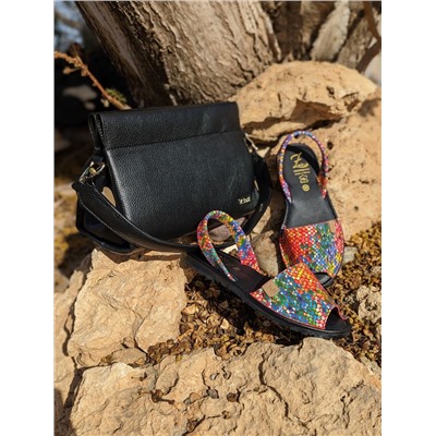 AB.ZAPATOS · 320-8 PC · multicolor+Ab.Zapatos PELLE Milan (930) negro