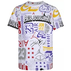 JORDAN Big Boys Wall of Flight Short Sleeve T-shirt