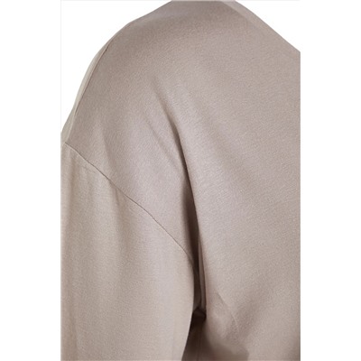Vizon Yaka Detaylı Örme T-Shirt TBBSS22TS0877