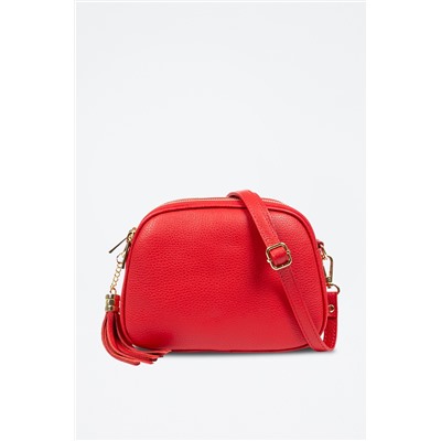 Bandolera de piel Rojo
