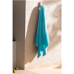 Corail %100 Pamuk Plaj Havlusu - Turkuaz - 70x150 cm