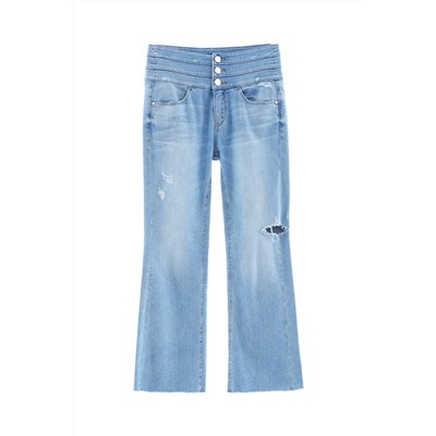 Vaquero palazzo 7/8 Azul