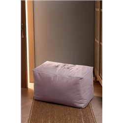 Çiçek Desen Baskılı Hurç - Pudra - 74x46x46 cm