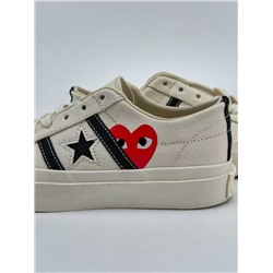 Кроссовки CDG x Convers*e One Star Academy Pro с низким берцем
