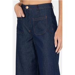 Kadın Koyu Lacivert Jean Pantolon