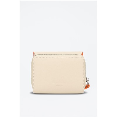 Monedero Bea Beige y naranja