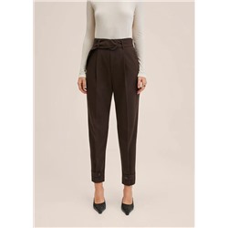 Pantalones slouchy cinturón -  Mujer | MANGO OUTLET Melilla