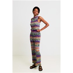 Pantalón acampanado space dye