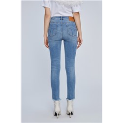 Vaquero slim fit 7/8 Azul
