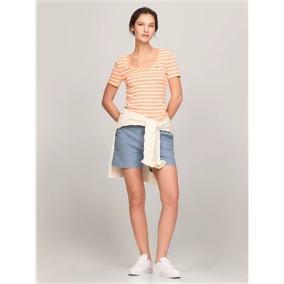 Stripe V-Neck Favorite T-Shirt