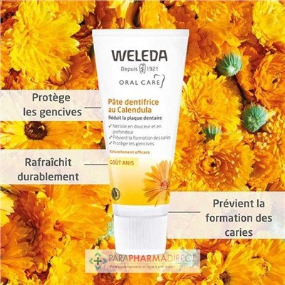Weleda Pâte Dentifrice au Calendula Protège & Renforce les Gencives Goût Anis BIO 75 ml