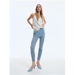 Zigarettenhose mit elastischem Bund