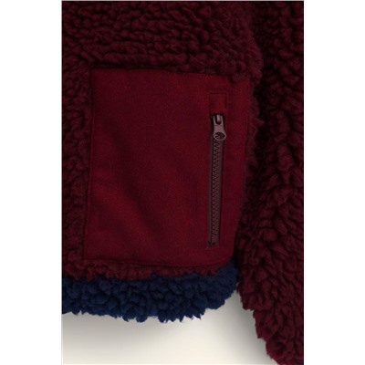 LIMITED EDITION CONTRAST FAUX SHEARLING JACKET