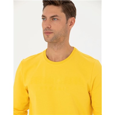Sarı Regular Fit Sweatshirt