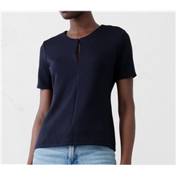 Soft Touch Scuba Crew-Neck Top