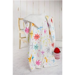 HAMUR Fluffy Bebek Battaniyesi 80x100 Cm Colorful Koyun Tüyü Battaniye E11BC0550254HM