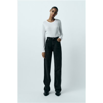 TRF HIGH-RISE WIDE-LEG JEANS