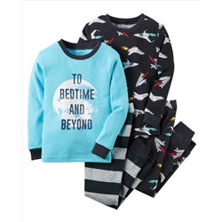 4-Piece Snug Fit Cotton PJs