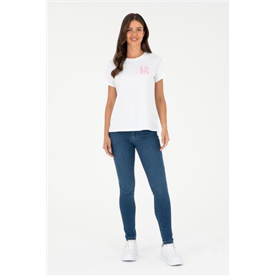 Kadın Koyu Mavi Skinny Fit Jean Pantolon