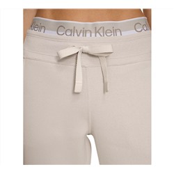 Calvin Klein Women's Fleece Logo Elastic High-Waist Joggers