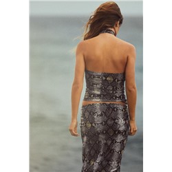 PRINTED TULLE SKIRT