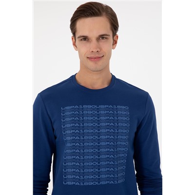 Erkek İndigo Sweatshirt