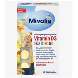 Vitamin D3 für Kinder, Kautabletten 60 St., 51 g