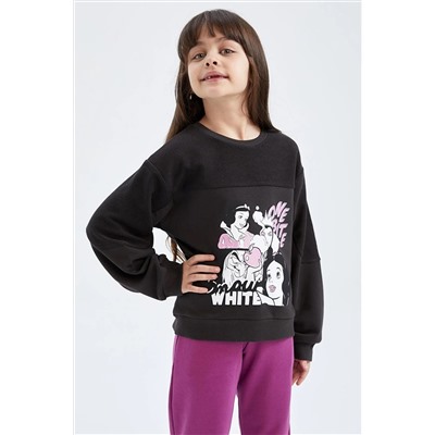 Defacto Kız Çocuk Disney Prenses Bisiklet Yaka Sweatshirt Y4745A622AU