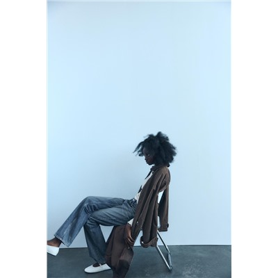 GATHERED HIGH NECK T-SHIRT