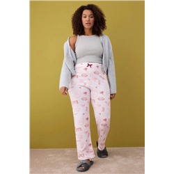 Kırmızı-Çok Renkli 2'li Paket Örme Pijama Altı TBBAW26IA00003