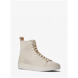 Edie Metallic Knit High-Top Sneaker