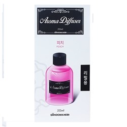 [SANDOKKAEBI] Жидкий освежитель воздуха ПЕРСИК Aroma Diffuser сменный флакон, 200 мл