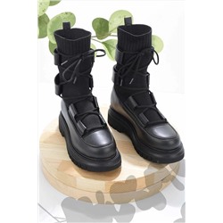 Bambi Siyah Kadın Bot & Bootie K02792021609