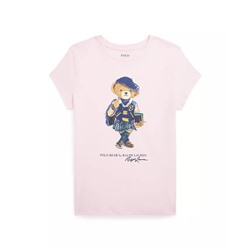 Polo Ralph Lauren Big Girls Polo Bear Cotton Jersey Tee