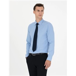 Mavi Slim Fit Uzun Kollu Basic Gömlek