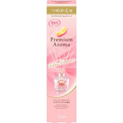 ST SHALDAN Premium Aroma «Городской роман» Освежитель воздуха для помещений + 6 деревянных палочек, аромат розовых цветов и иланг-иланг, сменный блок с наполнителем 50 мл